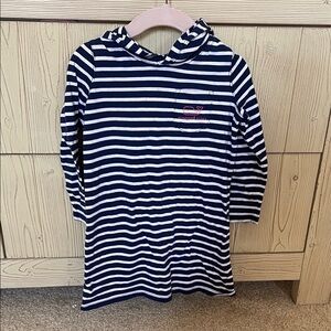 Vineyard Vines Striped Hoodie Dress in Navy and White size 3T